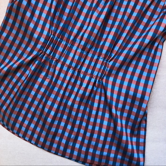 ARGENT Gathered Front Check Tank Top - Picture 5 of 6